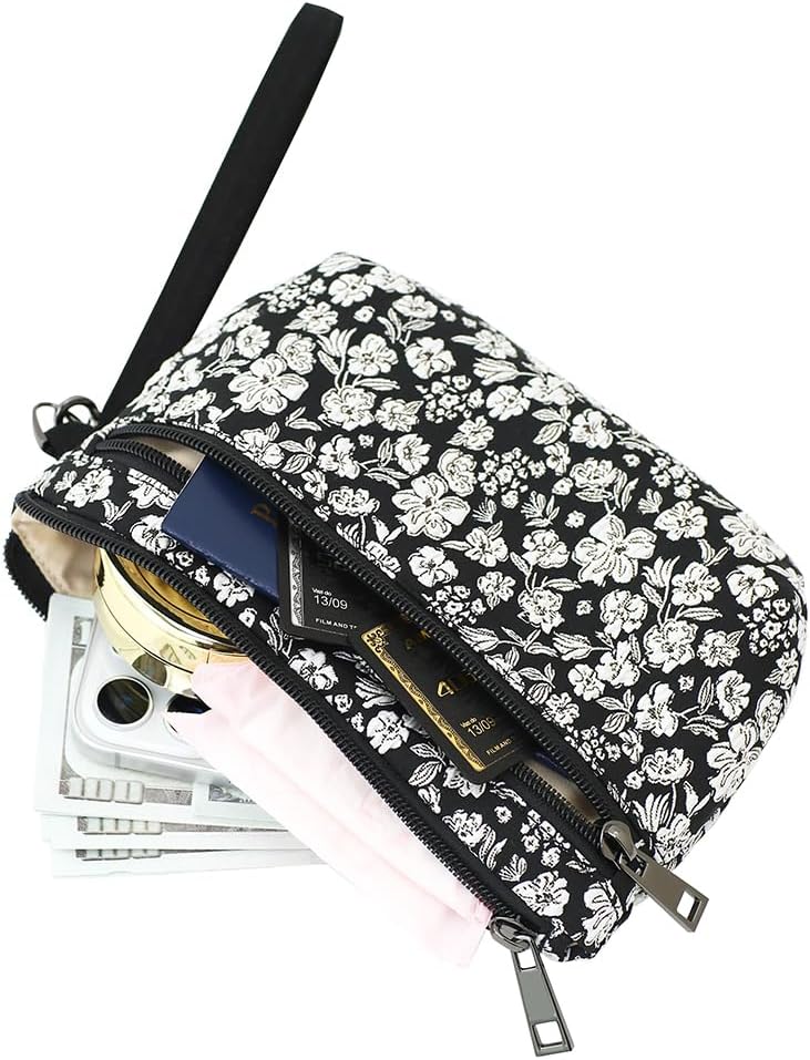 BBORGDC Small Wristlet Wallets for Women, Zip Clutch Bag with Wristlet Pouch, 3-Zipper Original Design - Image 5